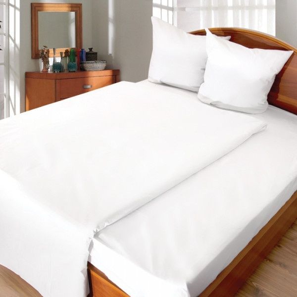 Постільний комплект білий полуторний