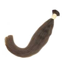 Włosy dziewicze  średni brąz 60cm 151g