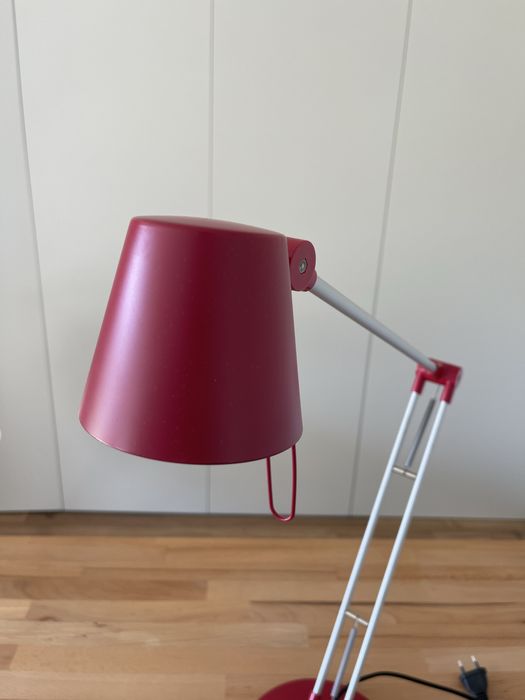 Candeeiro escritorio IKEA vermelho/ encarnado