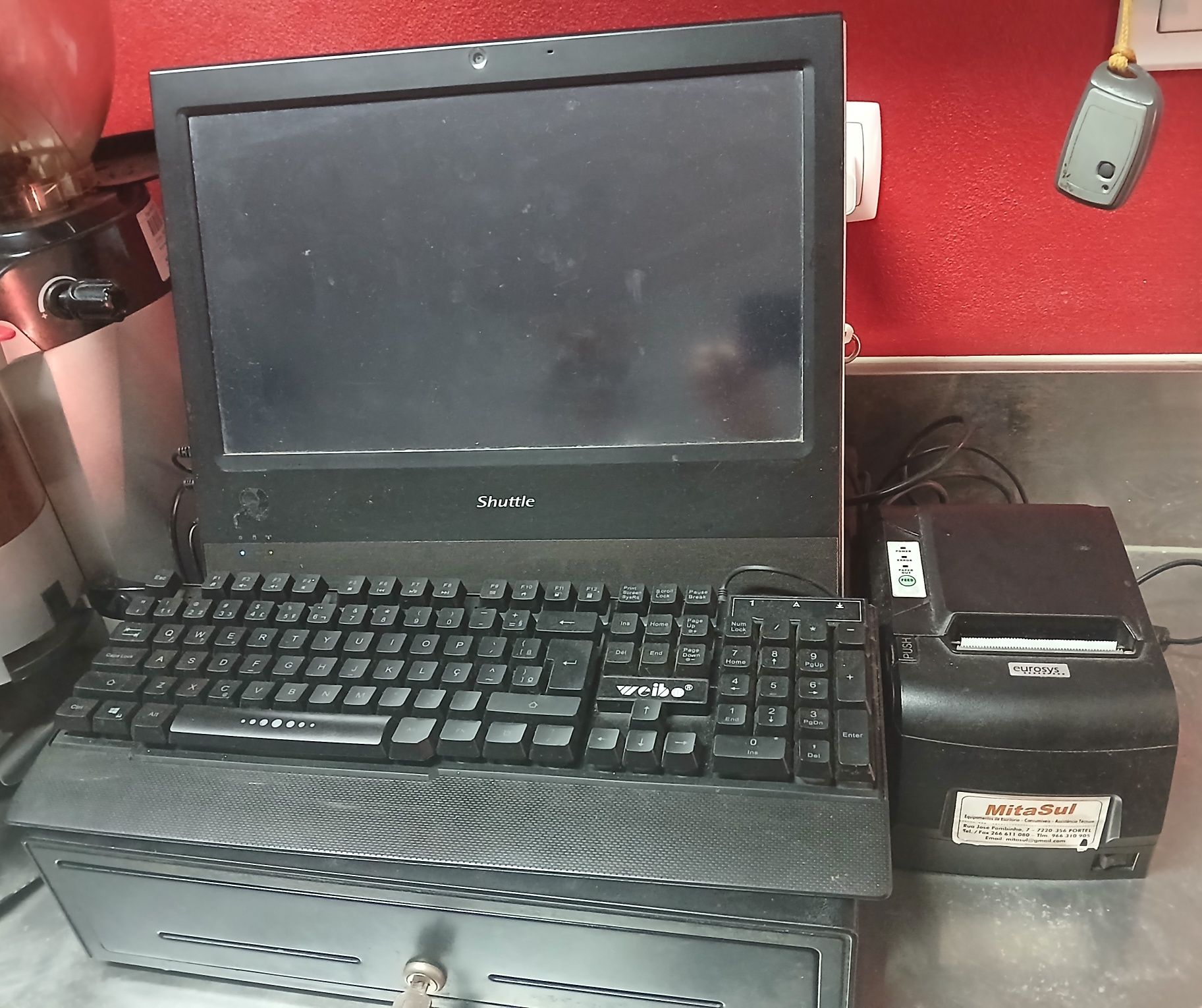 POS com caixa e impressora