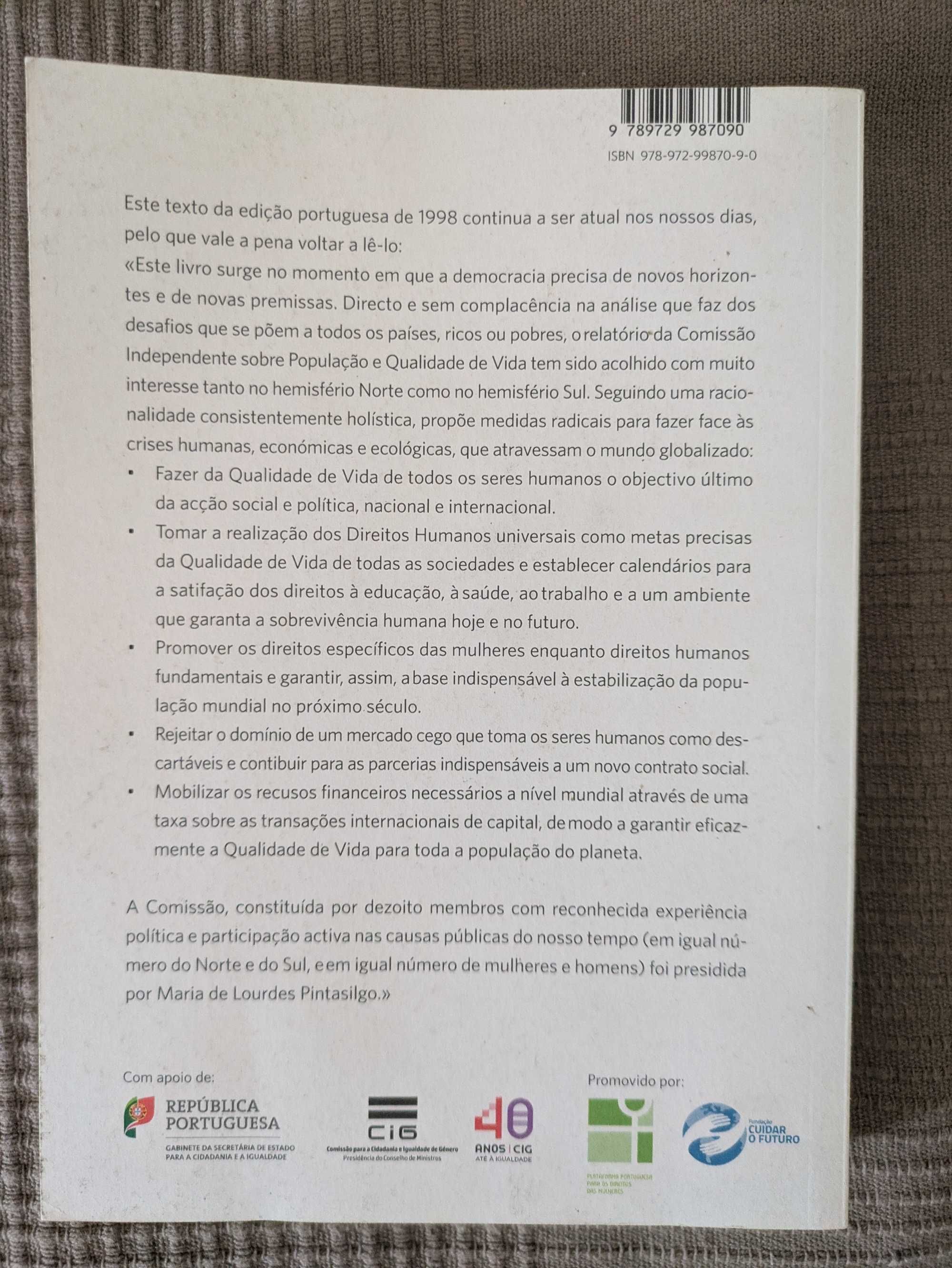 Livro:  Cuidar o Futuro – Um programa radical para viver melhor