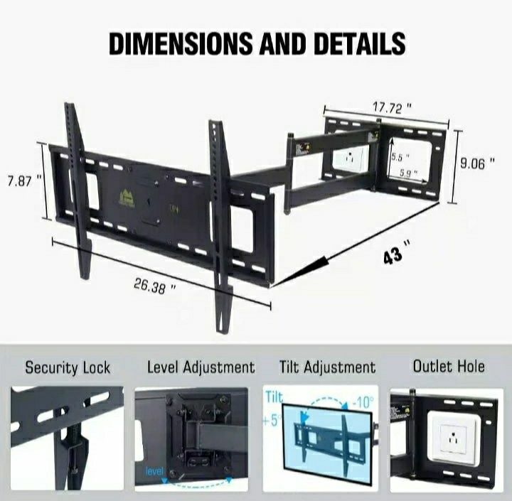 Uchwyt stojak do telewizora 37-80" Forging Mount długość 105 cm