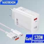 QC 3.0 Szybka ładowarka telefoniczna sieciowa USB 120W + 1m przewód