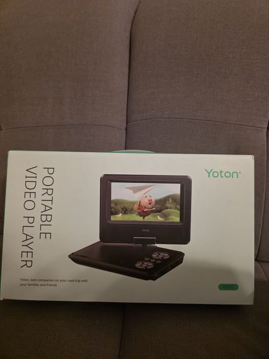 DVD Przenośne 7 LCD YOTON YD075 USB SD PILOT Obrotowy Ekran