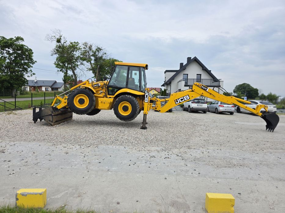 JCB 3CX SUPER Turbo 2xOś skrętna Widły Teleskop 4w1 Powershift 4CX CAT