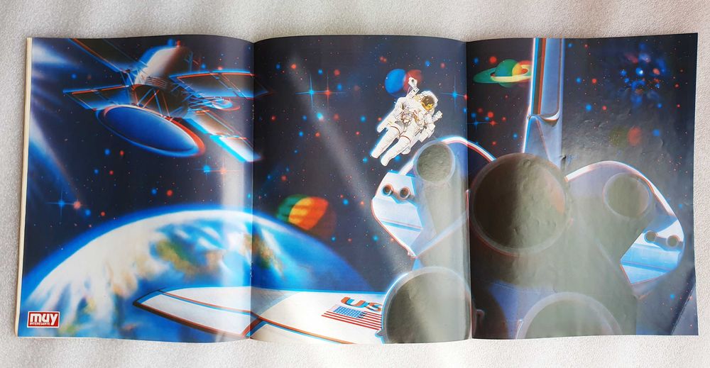 Antiga Revista Espanhola ~ "Muy interesante" ~ Com Poster 3D ~ 1984