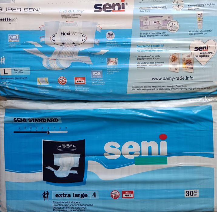 SENI памперсы НОЧНЫЕ 6 капель Л и ХЛ