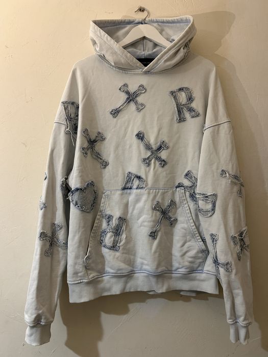 худи racer worldwide WASHED ICE PATCH HOODIE