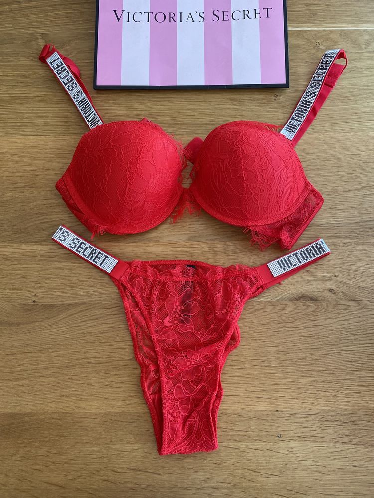 NOWY komplet bielizny Victoria’s Secret rozmiar 80C stanik + majtki