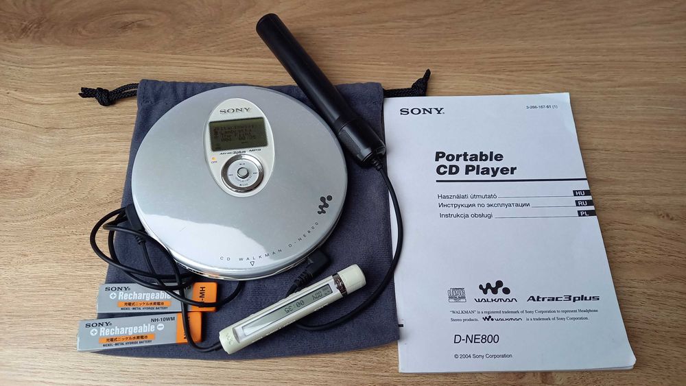 SONY D-NE800 discman audio cd/mp3