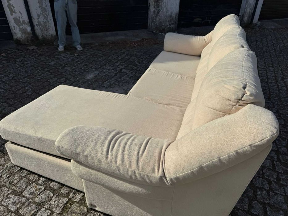 Sofá Chaise Longue Bege