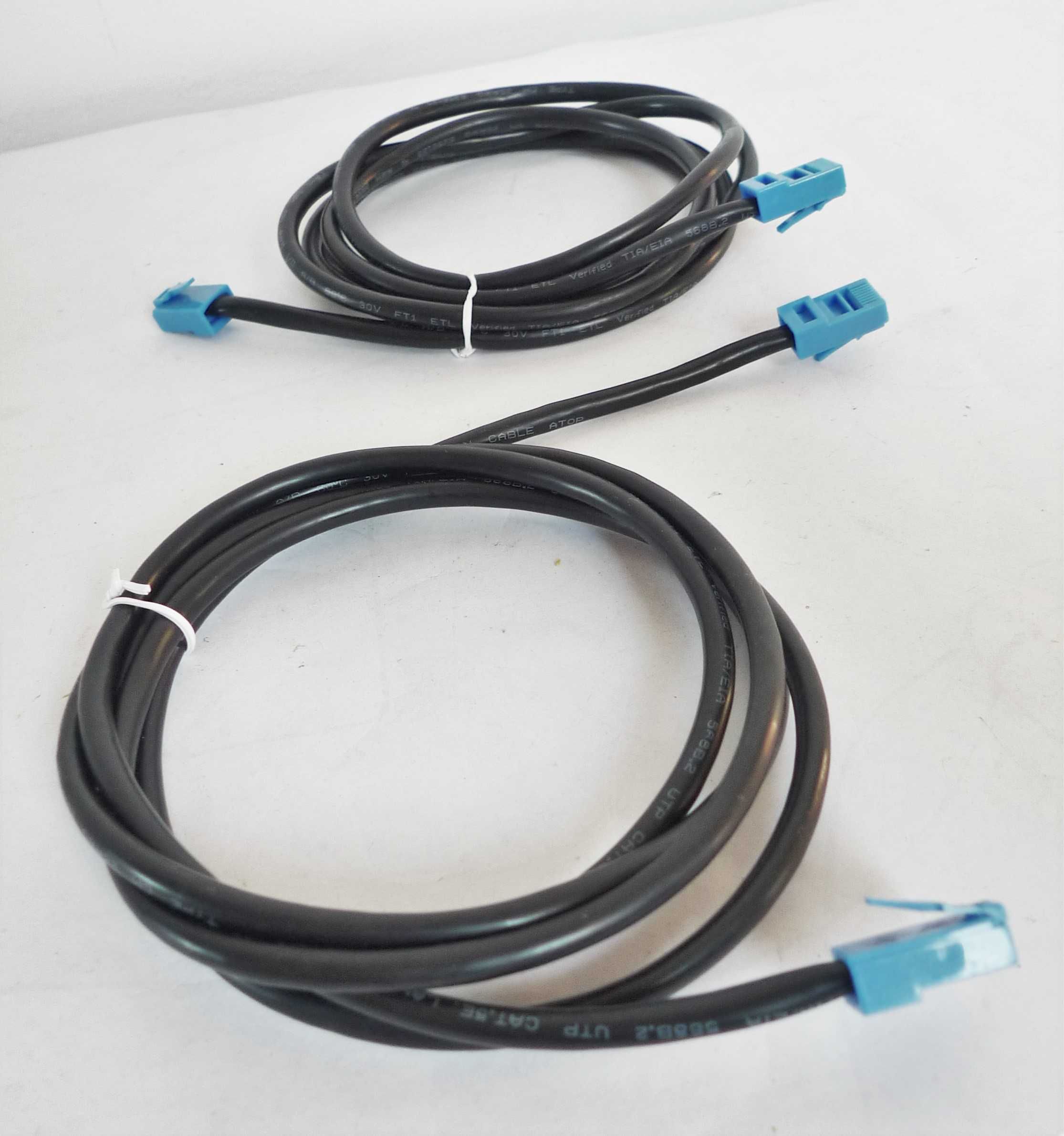 Kabel internetowy Atop LAN Ethernet 2 x 175cm RJ45 Cat5e UTP czarny