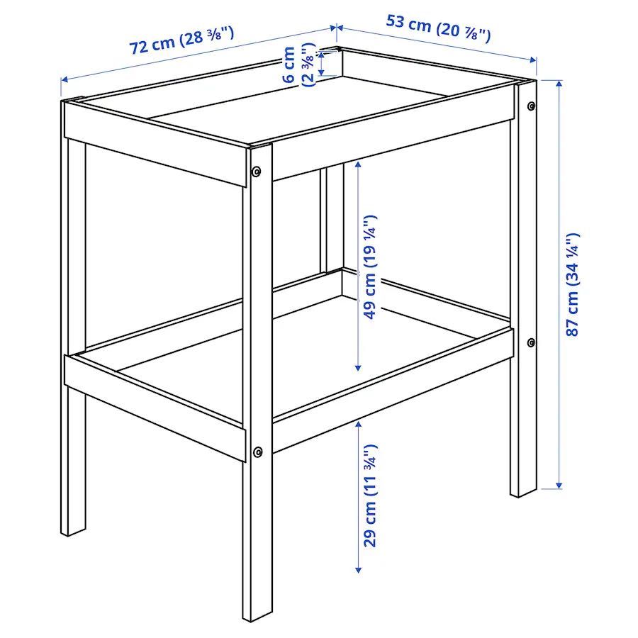 Trocador bebe ikea