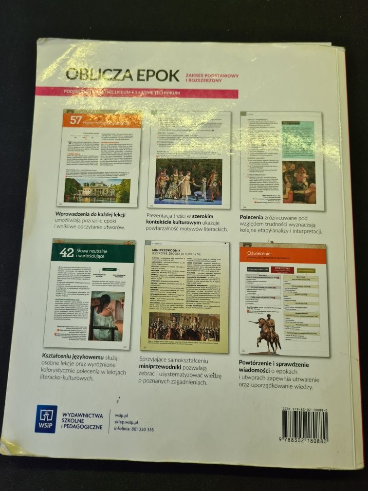 Podręcznik do J.Polskiego "OBLICZA EPOK 1.2" KL1 Liceum/Technikum