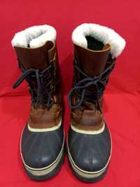 Новые кожаные зимние трекинговые сапоги SOREL WATERPROOF 46 размер