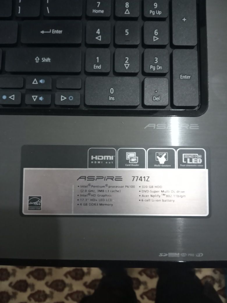 Ноутбук Acer 17,3 дюйма