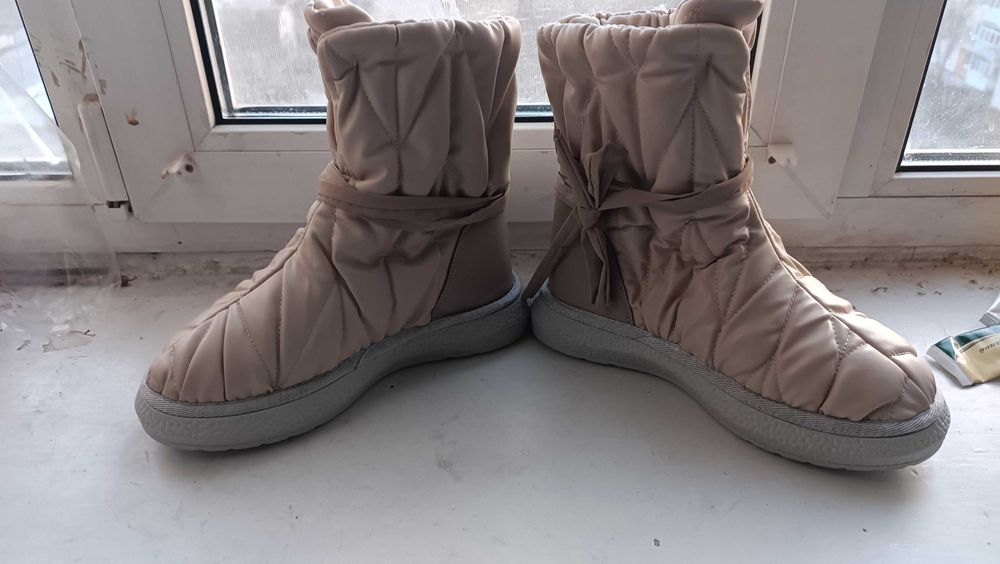 Нові черевики дутики зимові водонепроникні D'ALICIA SHOES.Р 37.24 см