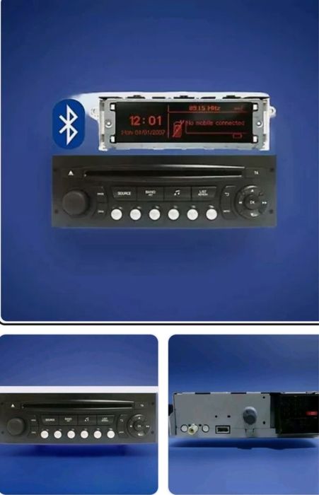 Radioodtwarzacz RD4 CD Bluetooth Peugeot 207, 3008, 5008 Citroën DS3