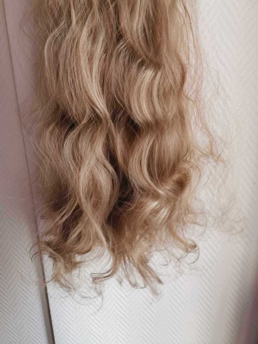 Doczepiane włosy clip in 65 cm pasma orzechowy brąz