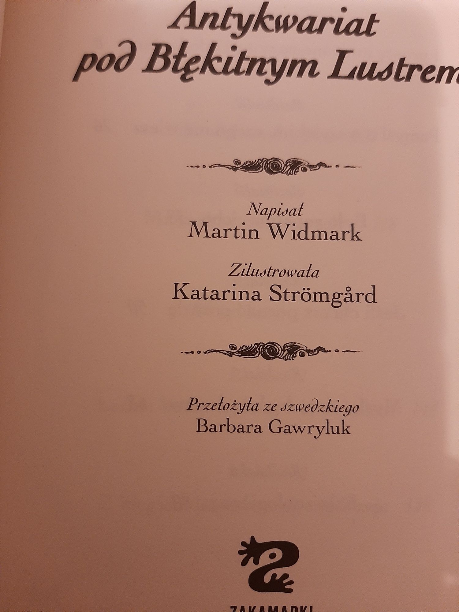 Książka Antykwariat pod Błękitnym Lustrem