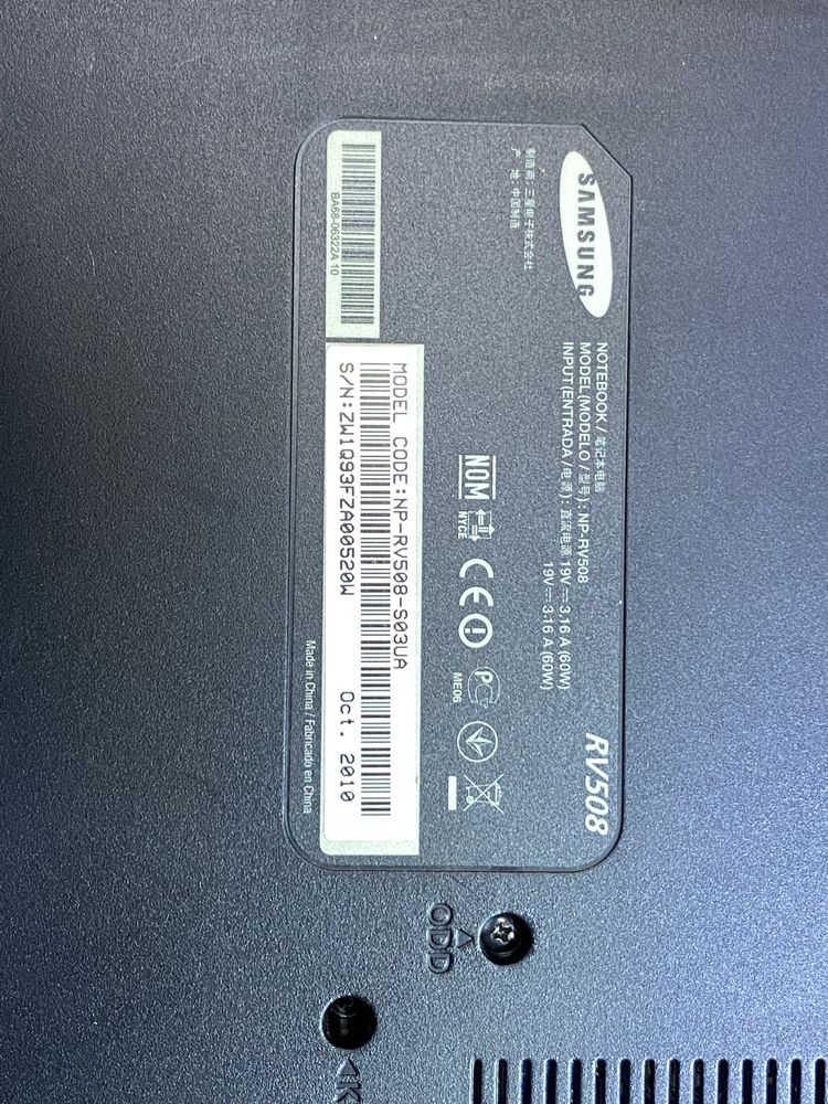 Ноут Samsung NP-RV508
