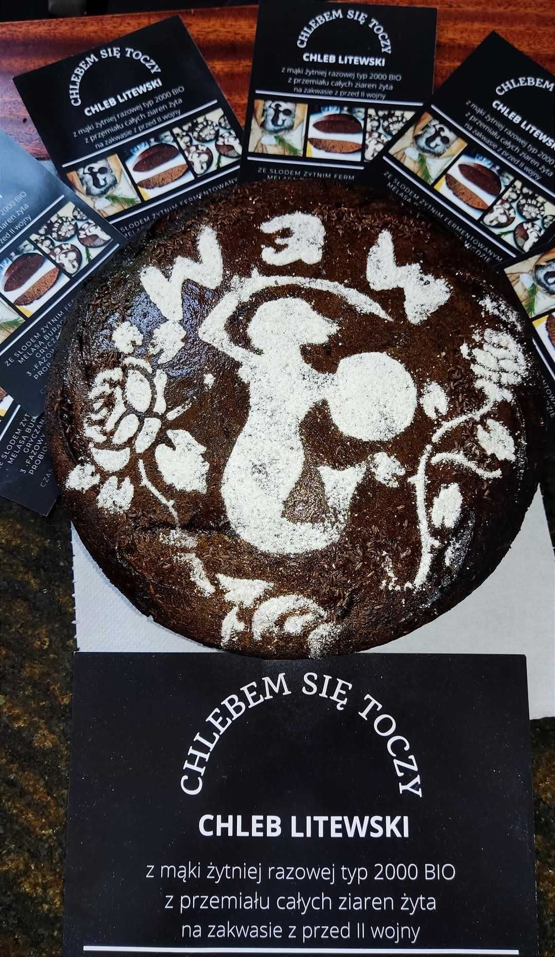 Prawdziwy Chleb Litewski Rzemiosło, tylko z mąki żytniej, na zakwasie
