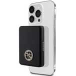 Powerbank indukcyjny Guess MagSafe 4G Strassed Metal Logo 15W 5000mAh
