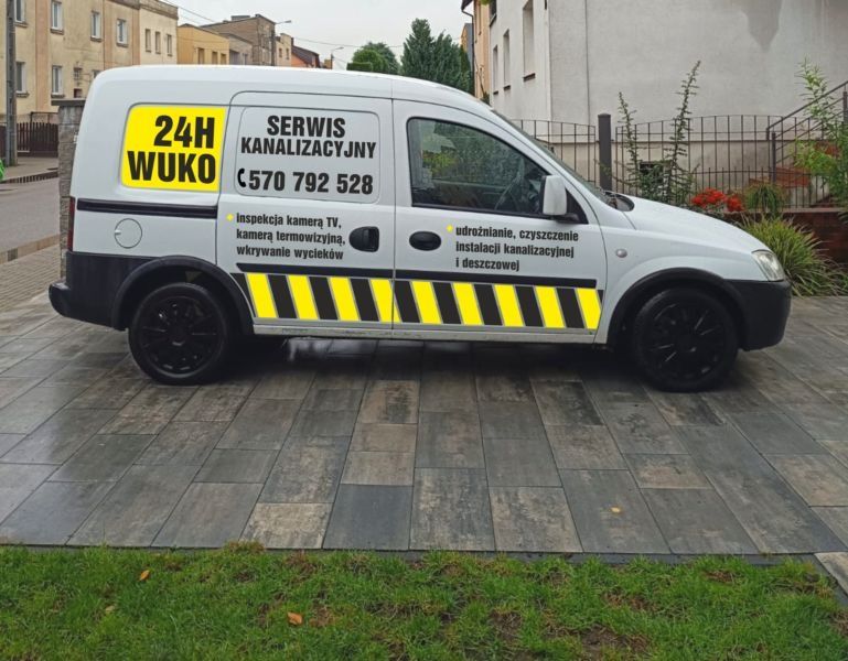 udrażnianie przepychanie rur mechanicznie ciśnieniowo wuko 24/H kamera