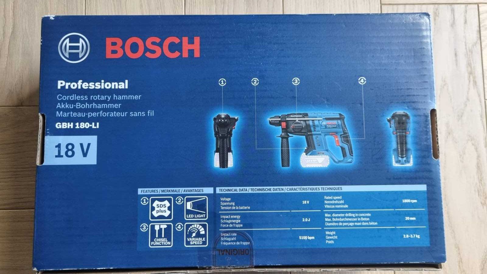 Nowa młotowiertarka akumulatorowa 18V Bosch