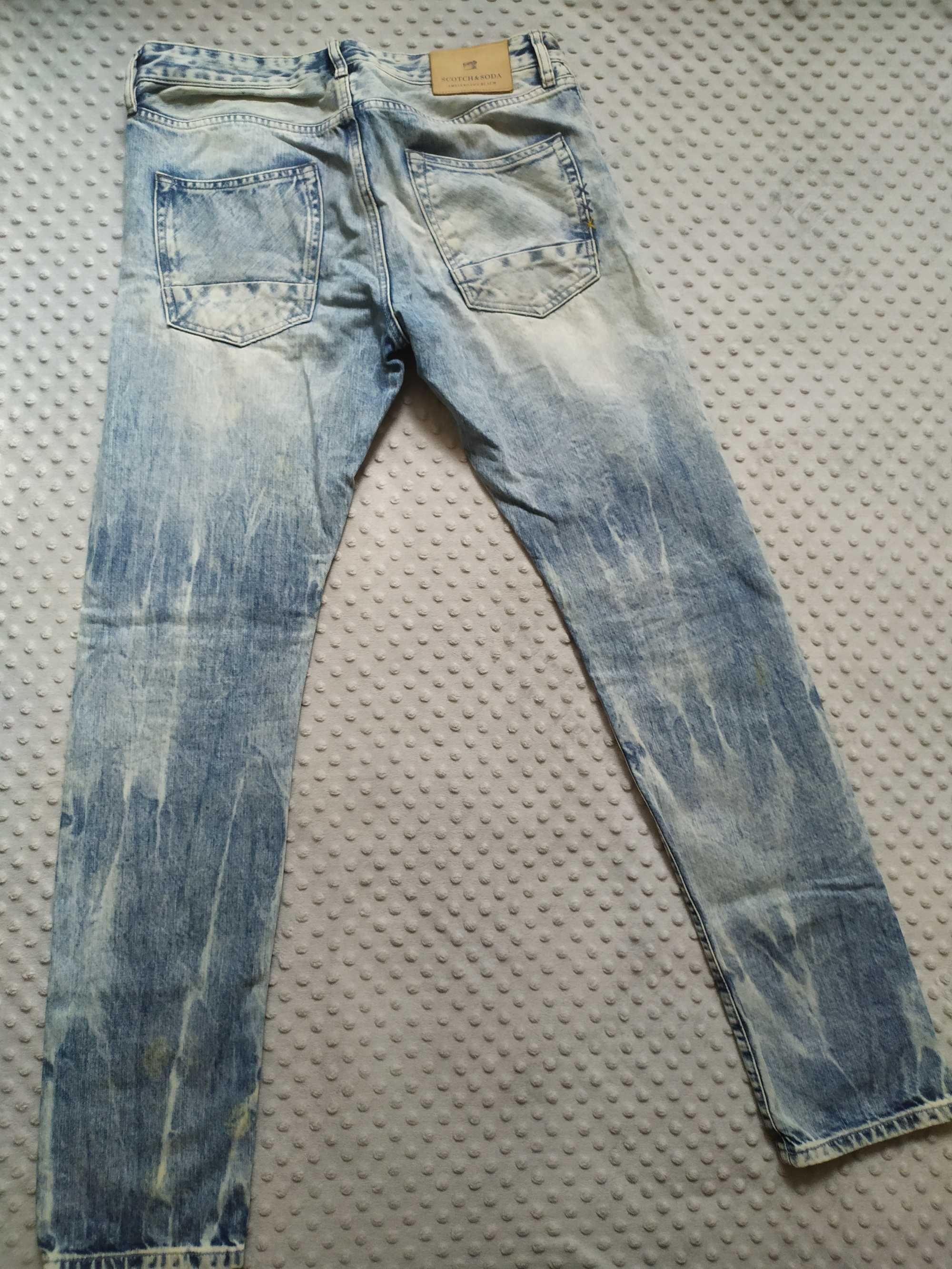 Spodnie jeansowe męskie dżinsy Scotch&Soda Ralston W31 L 34 jasne
