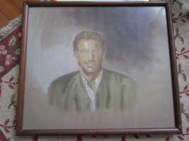 quadro pintura don johnson com moldura