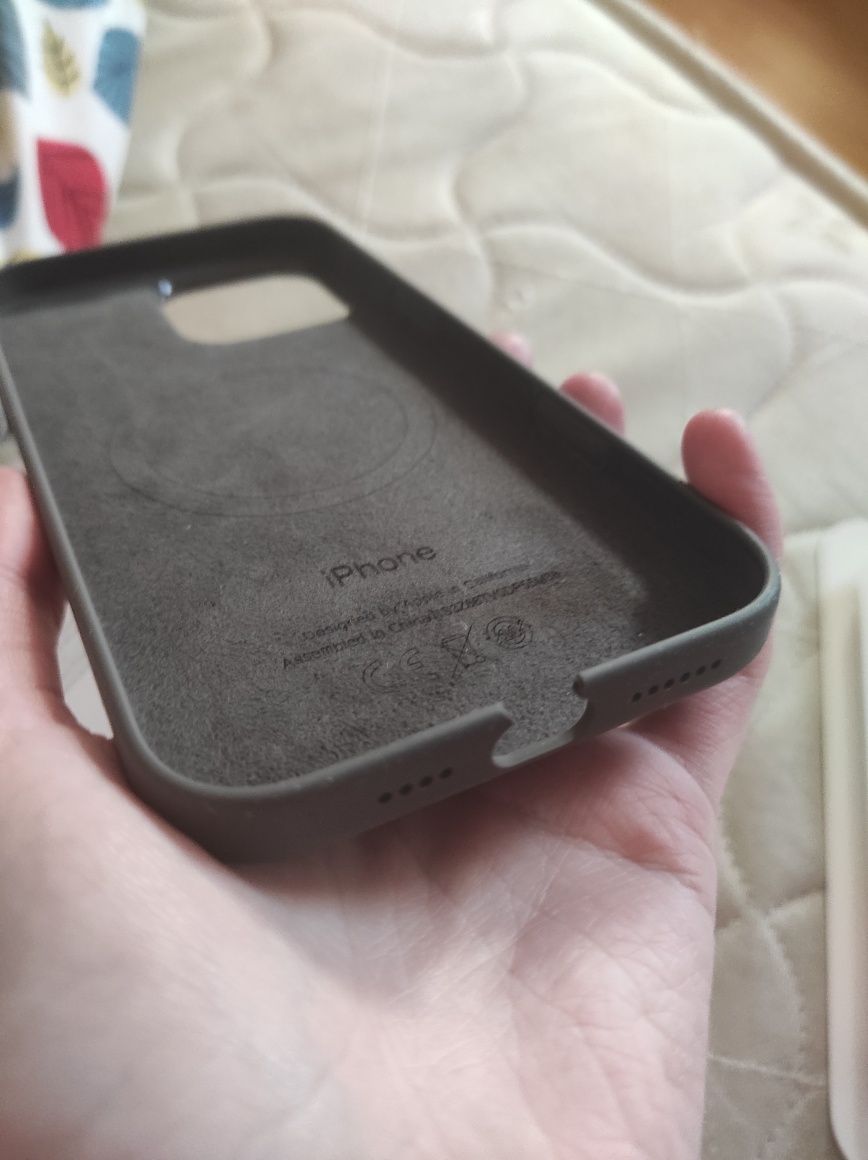 Capa Telemóvel Apple iPhone 16 Pro Max Silicone Case MagSafe Cor Cinza