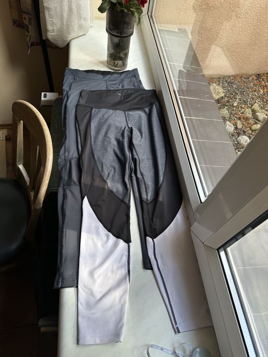 Zestaw 2 legginsów – Crivit i H&M – rozmiar S damskich czarne