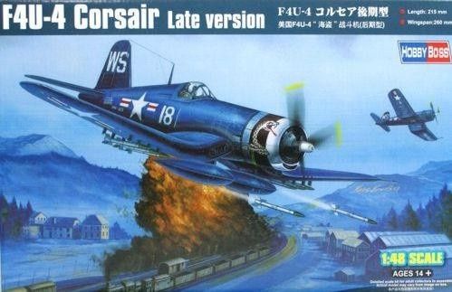Винищувач F4U-4 Corsair late version 1:48 Hobby Boss (HB80387)