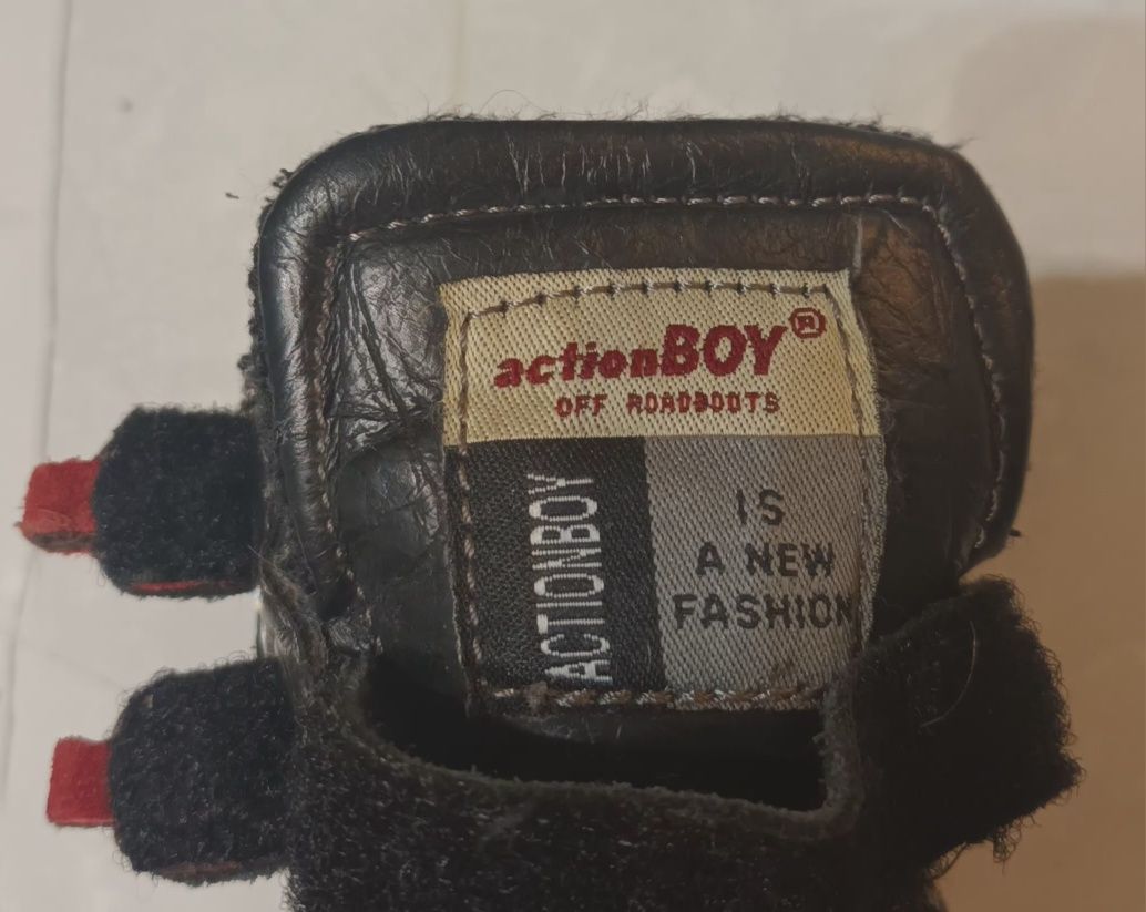 Buty buciki  dziecięce chłopięce Action-Boy rozm. 32  skóra  naturalna