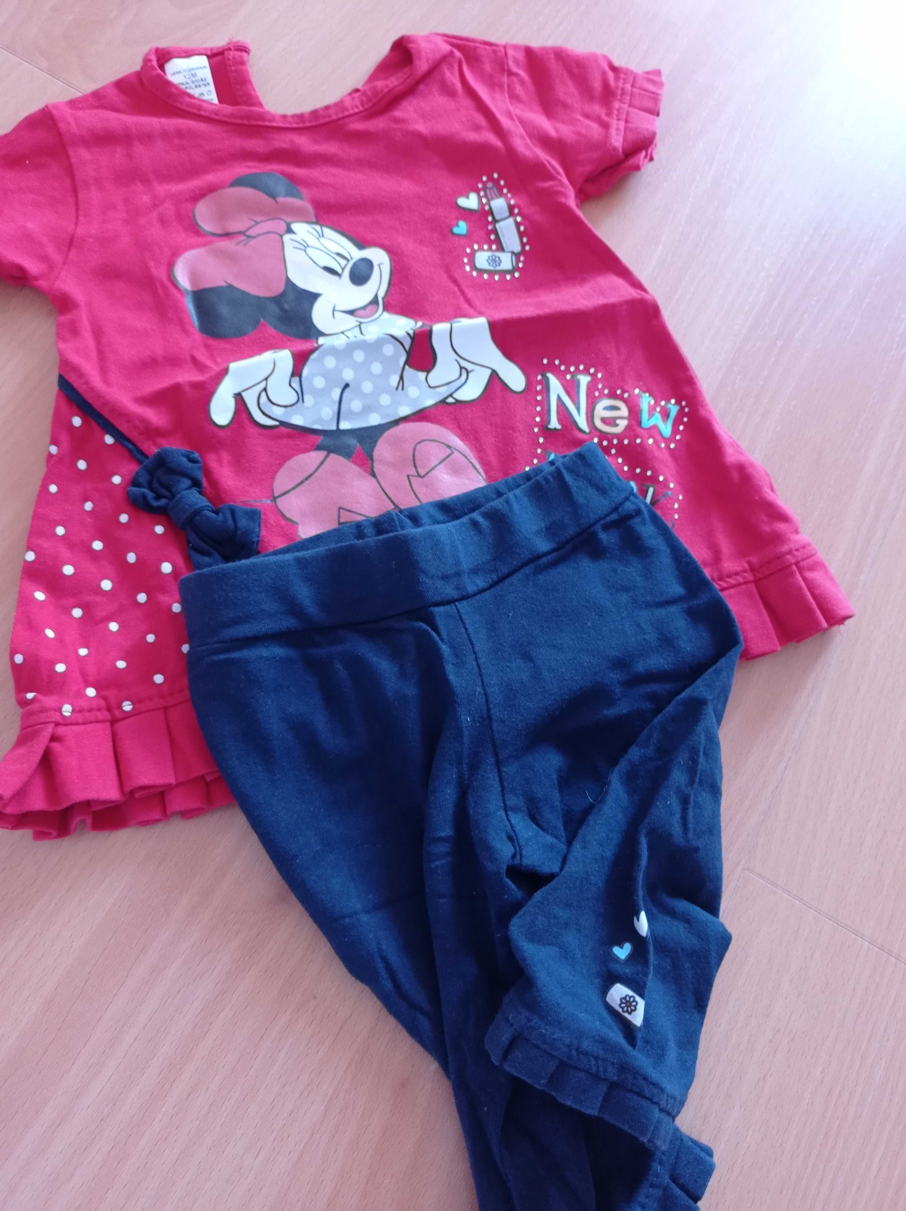 Conjunto da calças + camisola da Disney Minnie em excelente estado