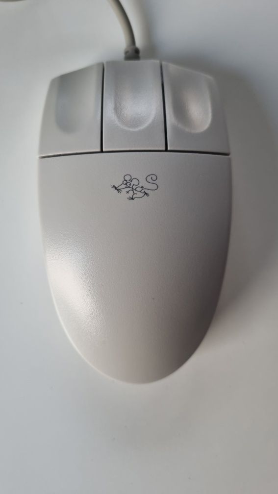 Retro myszka komputerowa logitech kulkowa RS232 com Mouse