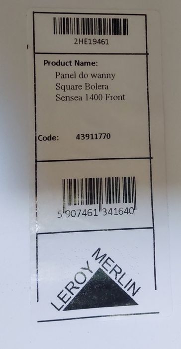 Panel boczny do wanny Square Bolera Sensea