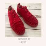 Louboutin Louis Junior Suede Vermelho