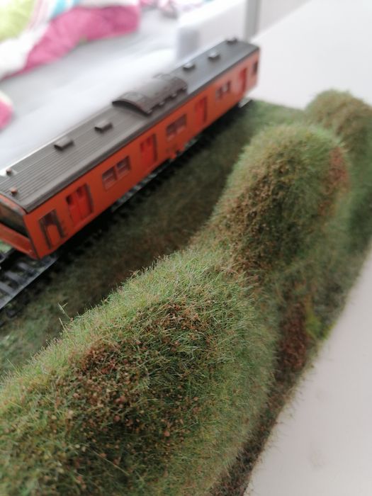 Diorama h0 wagon motorowy