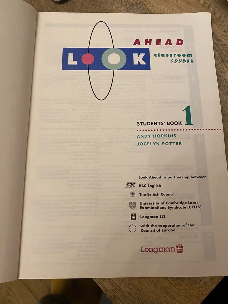 Longman Studens book Look Ahead