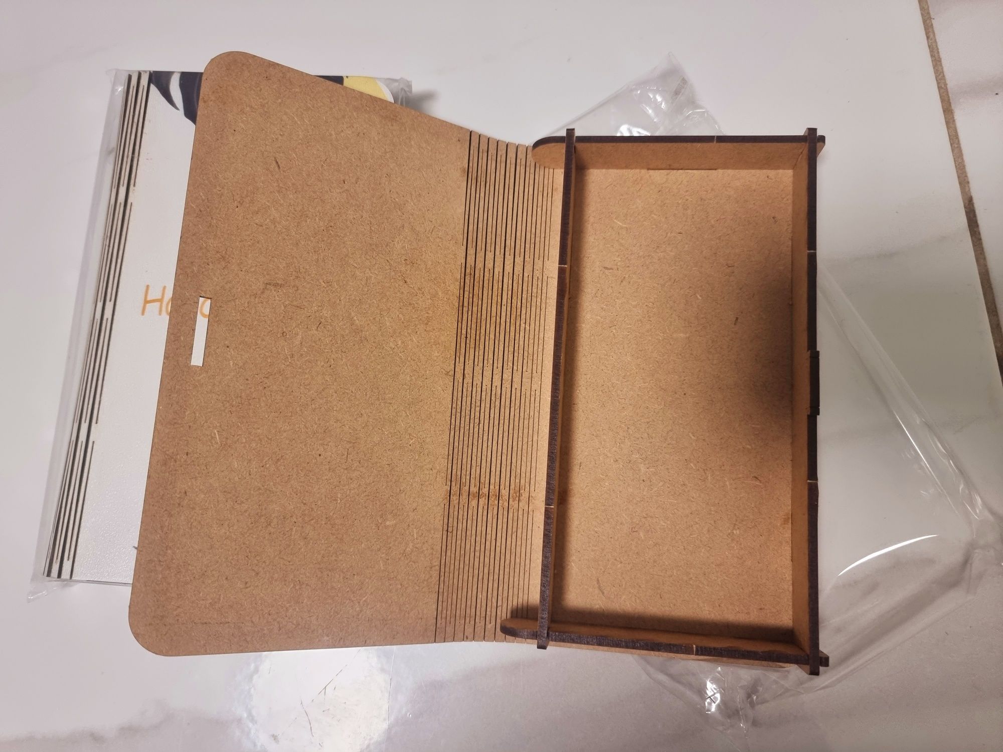2 шт подарочная шкатулка деревянная коробка конверт с днем рождения