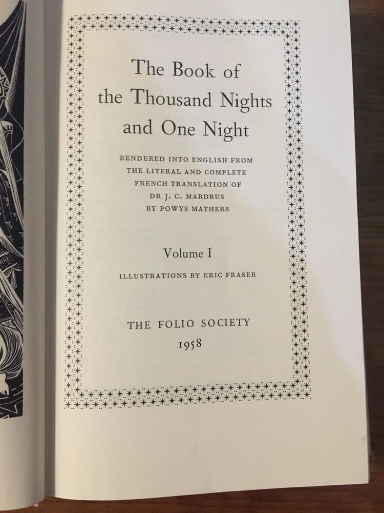 The Book of the Thousand Nights and one Night 1958 - 4 volumes RARO