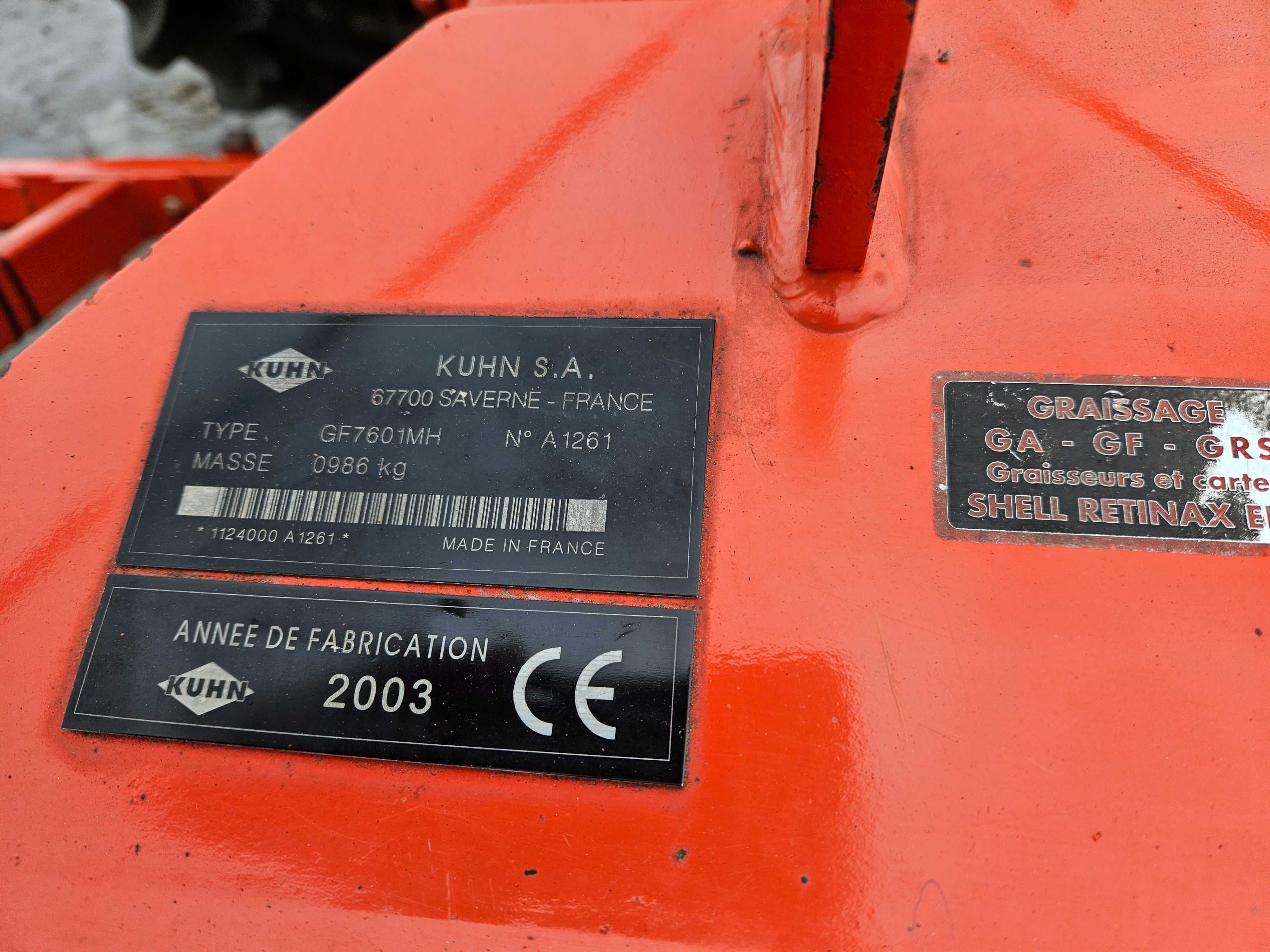 kuhn Gf 7601 przetrząsarka  krone claas