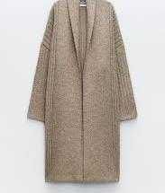 Sweter płaszcz kardigan ZARA M 38 oversize