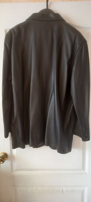 Пиджак мужской, кожаный, новый