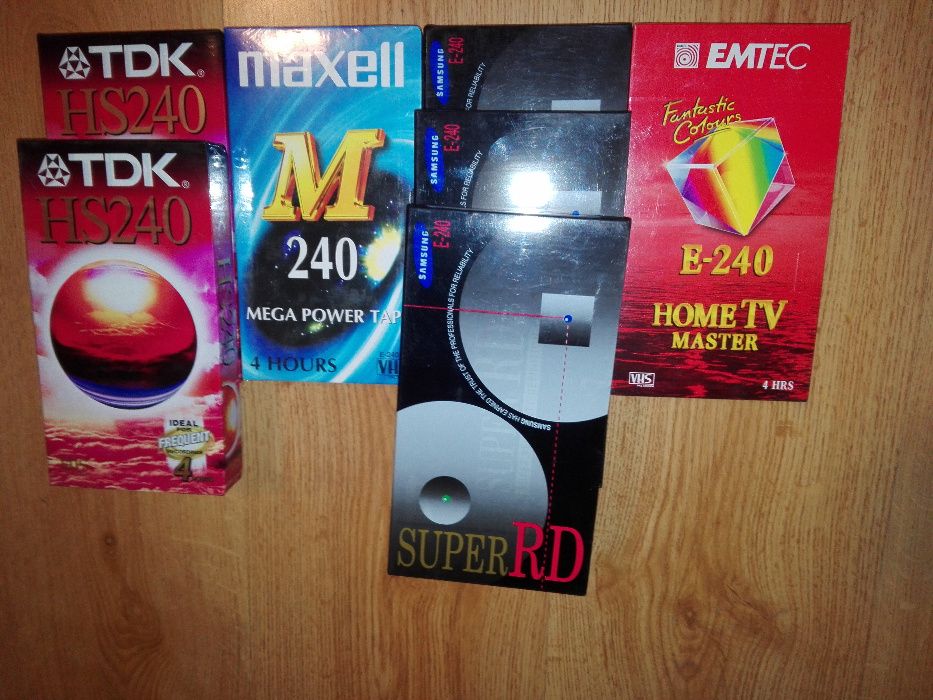 Kasety VHS Nowe Oryginalnie zapakowane