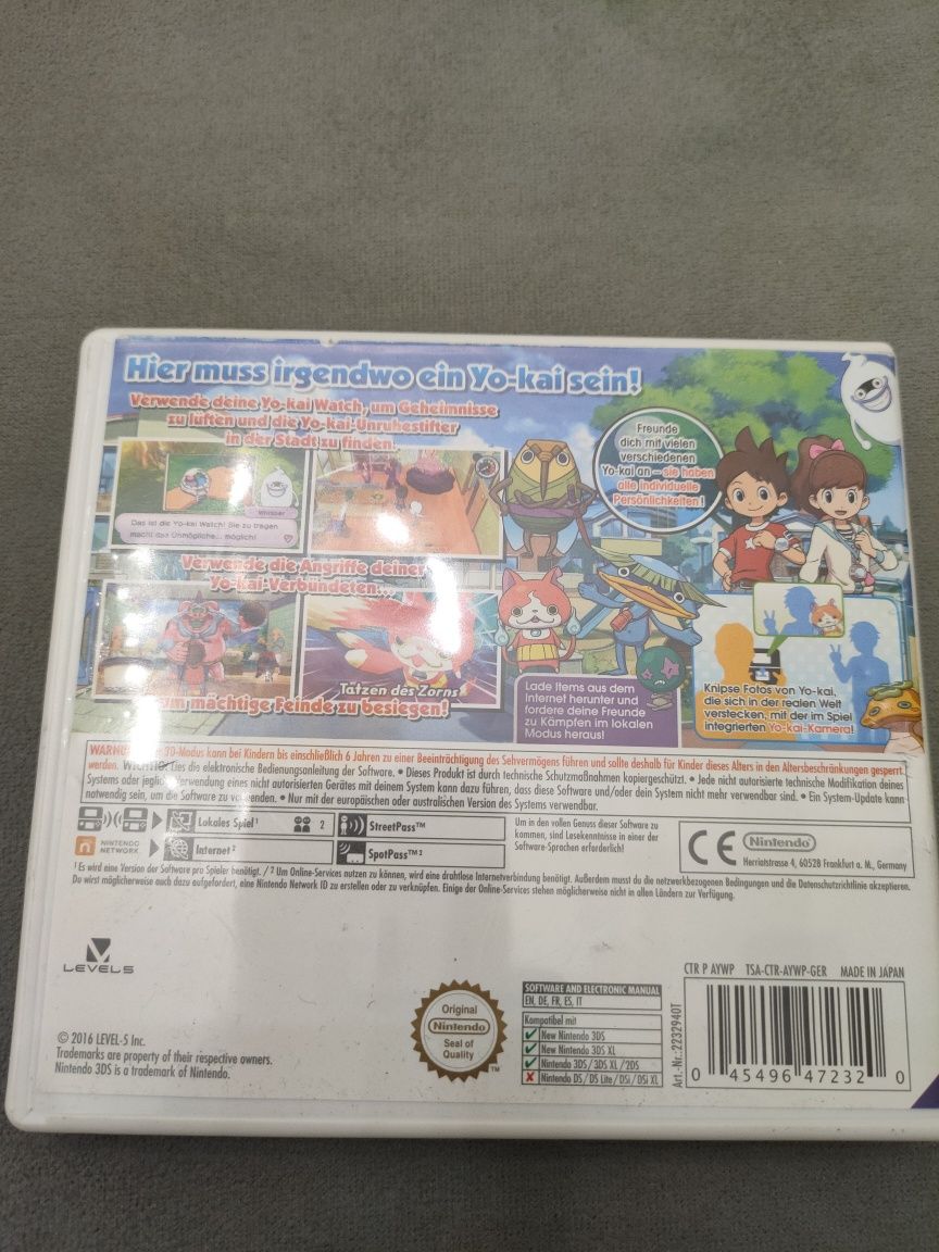 Gra Nintendo 3ds yo kai watch