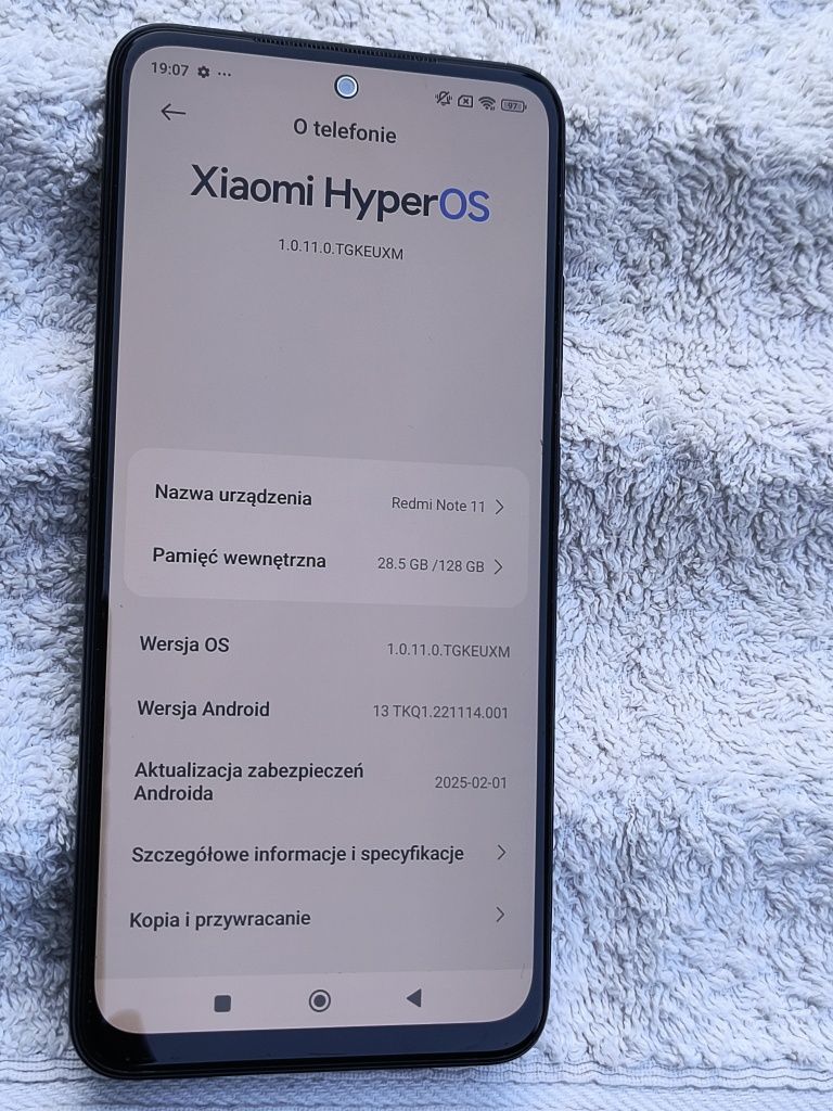 Xiaomi Redmi Note 11 6/128GB szary + etui pancerne