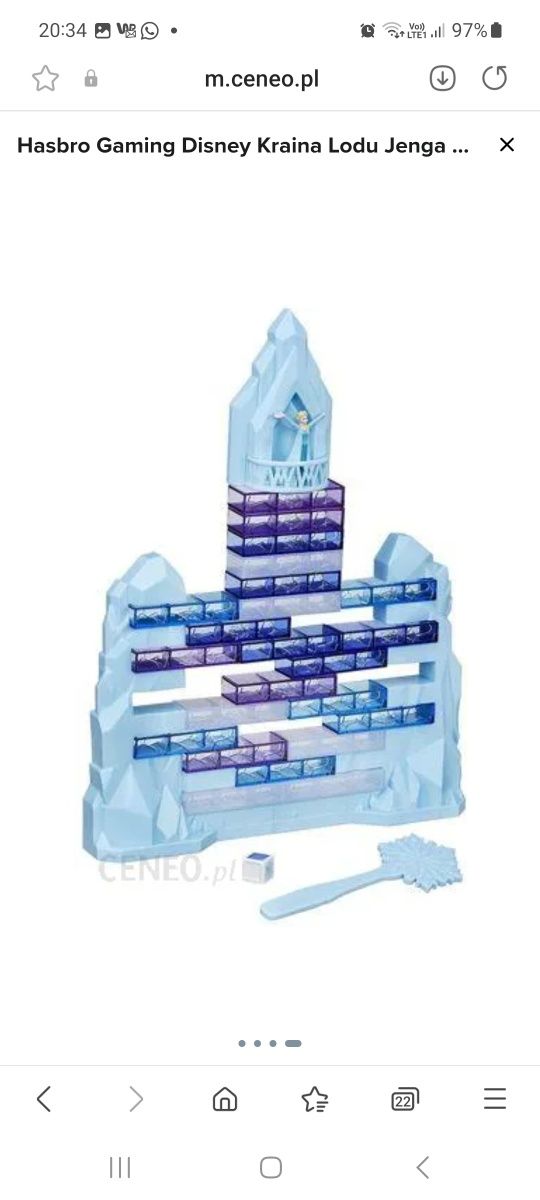 Gra Jenga Frozen Kraina Lodu